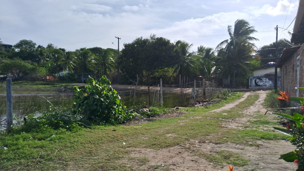 Após 25 dias, Comunidade Cavaco Chinês teve a água do alagamento totalmente drenada — Foto: Bruno Rocha/Inter TV Cabugi