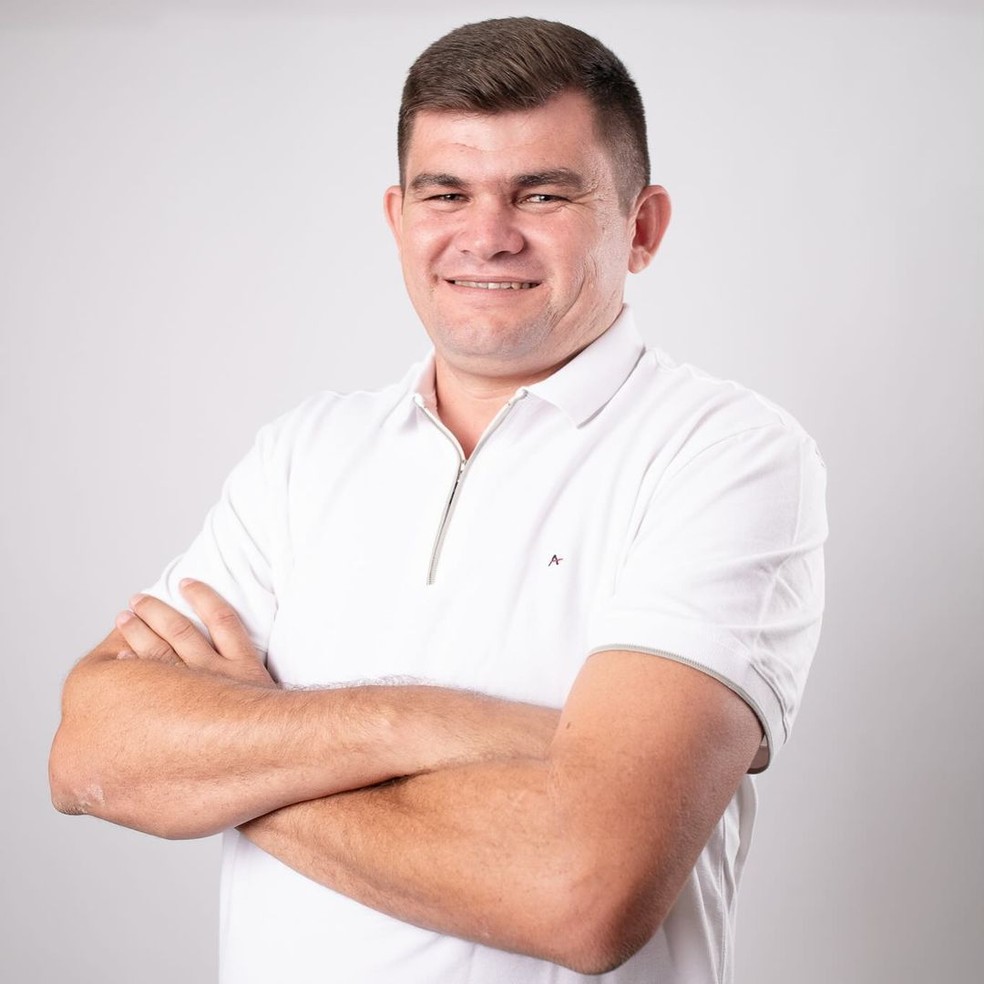 Marcelo Oliveira, prefeito de João Dias, foi assassinado nesta terça-feira (27) no município — Foto: Redes sociais