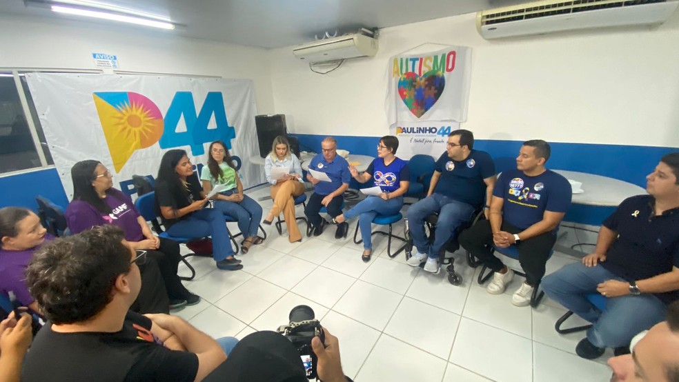 Reunião ocorreu nesta quinta-feira (12) — Foto: Francielly Medeiros/Inter TV Cabugi