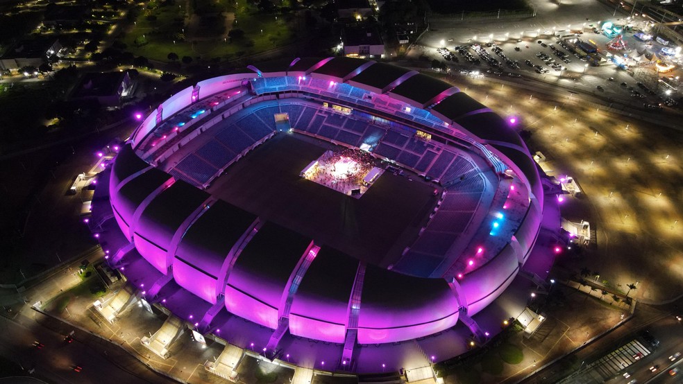 Arena das Dunas inaugura novo sistema de iluminação cênica — Foto: Divulgação