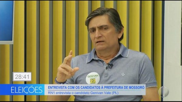 Genivan Vale (PL) concede entrevista ao RN1 — Foto: Inter TV Costa Branca