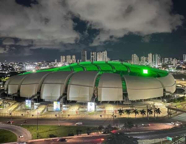 Arena das Dunas recebeu quatro jogos da Copa do Mundo de 2014 — Foto: Lucas Eduardo/São Luiz