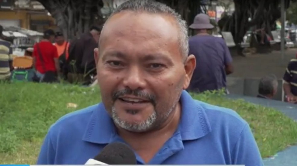 Heró Bezerra caminhou pelas ruas do Alecrim durante a semana — Foto: Reprodução/Inter TV Cabugi