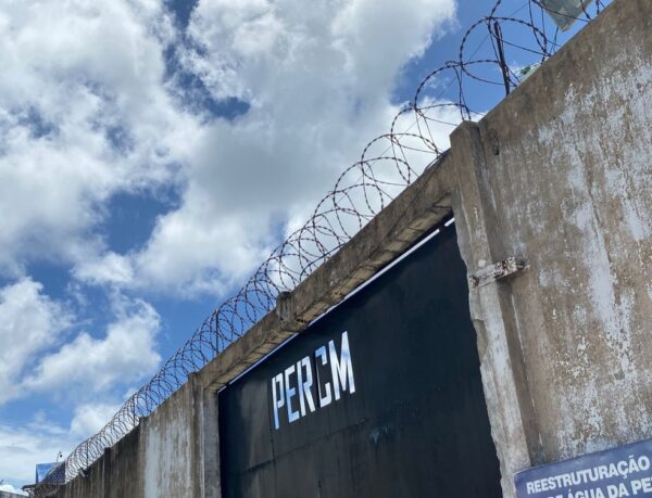 Penitenciária Estadual Rogério Coutinho Madruga, em Nísia Floresta, na Grande Natal — Foto: Pedro Trindade/Inter TV Cabugi