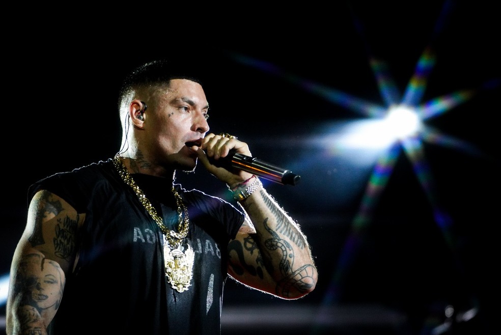 Filipe Ret se apresentou no Rock in Rio 2024 — Foto: Stephanie Rodrigues/g1