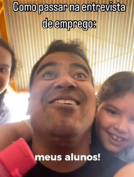 Professor de educação física viralizou com respostas para crianças — Foto: Divulgação