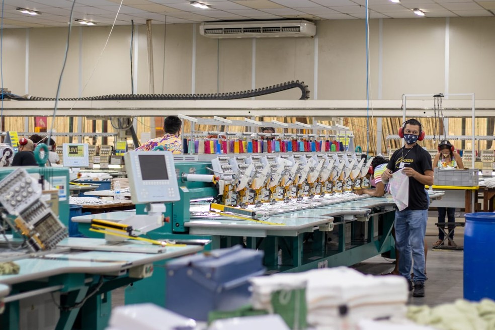 Segmento têxtil é um dos destaques da indústria potiguar — Foto: Governo do RN/Arquivo