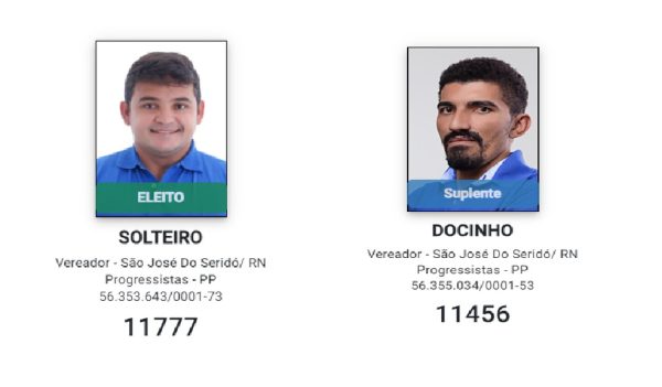 Candidatos usam nomes inusitados na urna em eleições no Rio Grande do Norte — Foto: Montagem/g1/Divulgação/TSE