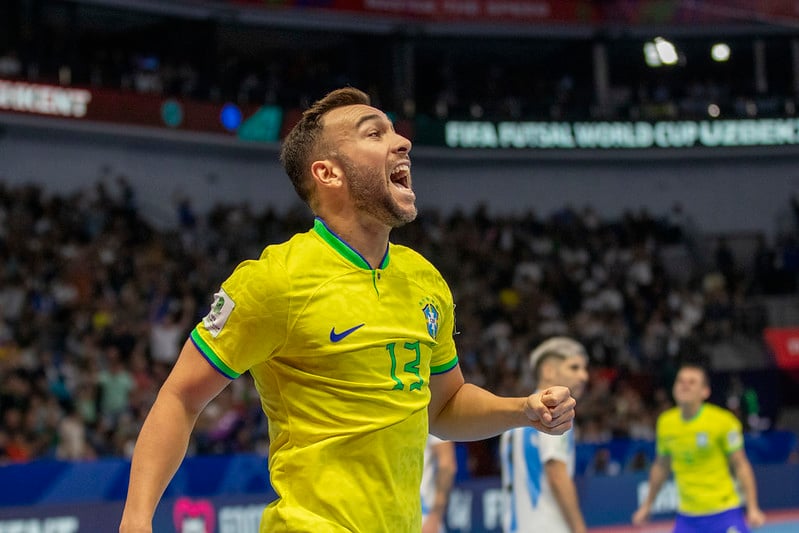 Brasil 2 x 1 Argentina. Futsal 2024. Foto: Leto Ribas/CBF